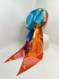 Шелковая бандана Valentino с имитацией платка разноцветная bandanashovk-7 фото 5