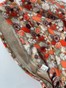 Бандана з імітацією хустки з китицями з кашеміром помаранчева осінній принт bandanahustkat-pomaranch-3 фото 7