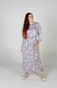 Сукня-сорочка сатінова з принт Хризантеми suknyasorochka-5 фото 3