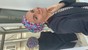 Шапочка с вшитым объемом Грейс летняя разноцветные мазки hatgrasesoft-5 фото 4