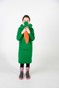 Зеленое детское платье-худи с начесом с подкладкой "Лего" в капюшоне dytsukniahudi-11 фото 5