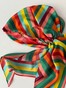 Шелковая бандана Valentino с имитацией платка полосатая разноцветная bandanashovk-8 фото 8