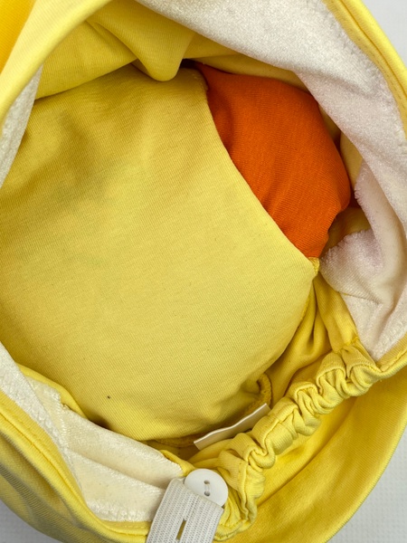 Шапочка Енжі зі вшитим об'ємом трикотажна Класика лимонна фото