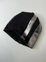 Шапочка Міріам зимова з флісом чорна трикотажна зі вставкою еко-шкіра імітація паєток hatmiriamflis-5 фото 2
