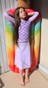 Дитячий купальний костюм комбілегінси лілові та кофтинка з принтом квадрати dytswimsuitk-4 фото 1