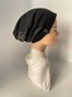 Чорна шапочка Діва комбінована hatdiva-2 фото 3