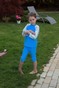 Детский купальный костюм (юбочка и кофточка и леггинсы синий с чешуйками) dytswimsuits-3 фото 2