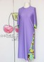 Купальна сукня пряма бузкова з принтом мушлі swimsuknia-3 фото 1