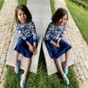 Дитяча купальна сукня синя прин гжель dytswimsuknia-3 фото 2