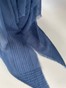 Бандана с имитацией платка синяя с полосочками люрекса bandanahustkal-synia-13 фото 9