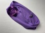 Фиолетовая трикотажная повязка с вязаным украшением product-919 фото 3