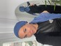 Бандана с имитацией платка синяя с полосочками люрекса bandanahustkal-synia-13 фото 4