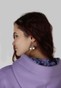 Лиловое Платье-худи с начесом и цветочным принтом в капюшоне suknyahudi-23 фото 5