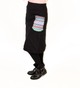 Зимняя юбка черная с накладными фальш-карманами с орнаментом skirtzymafk-2 фото 1