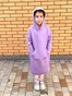 Лиловое детское платье-худи с начесом и цветочным принтом в капюшоне dytsukniahudi-4 фото 4