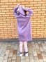 Лиловое детское платье-худи с начесом и цветочным принтом в капюшоне dytsukniahudi-4 фото 3