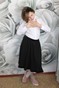 Чёрная школьная юбка Канти (с велюровым кантом) dytskirtschool-2 фото 5