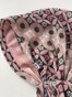 Бандна с имитацией платка розовая пудра с орнаментом bandanahustkal-pudra-28 фото 4