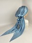Бандана с имитацией платка голубая с шёлковым блеском bandanahustkal-blue-61 фото 4