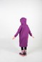 Сиреневое детское платье-худи с начесом и цветочным принтом в капюшоне dytsukniahudi-5 фото 5
