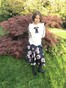 Дитяча спідниця святкова велюрова з квітковим принтом dytskirtvel-1 фото 1