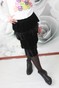 Чёрная детская юбочка Волли (со съемным украшением) dytskirtvel-2 фото 2