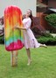 Платье с воланом (розовое с цветочным принтом) suknyalito-1 фото 2