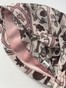 Бандана с имитацией платка розовая пудра принт цветы bandanahustkal-pudra-33 фото 4