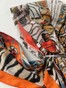Бандана с имитацией платка яркий принт оранжевая bandanahustkal-5 фото 7
