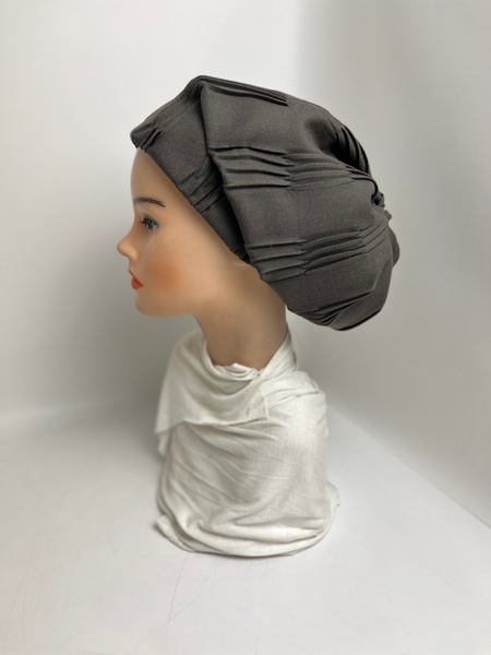 Зимняя шапка Мириам с итальянской шерстью плисе и вшитым флисом Полар фото