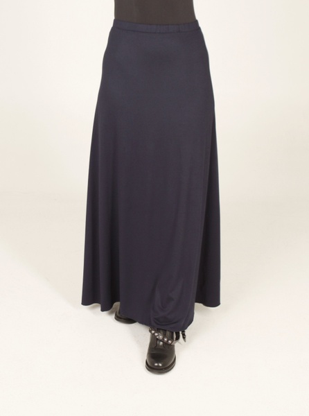Темно-синяя юбка солнцеклеш Каролина фото