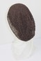 Шапочка Ніті з плетеною сіткою ручної роботи відтінку шоколад (форма Міді) nitiv-7 фото 3