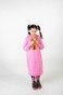 Рожева дитяча сукня-худі з начосом з підкладкою "Корона" в капюшоні dytsukniahudi-9 фото 6