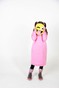 Рожева дитяча сукня-худі з начосом з підкладкою "Корона" в капюшоні dytsukniahudi-9 фото 1
