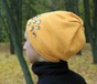 Шапочка Міріам зимова футер гірчична з прикрасою hatmiriamt-11 фото 3