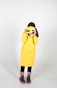 Жёлтое детское платье-худи с начесом с подкладкой "Лего" в капюшоне dytsukniahudi-12 фото 4