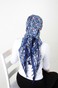 Бандана с имитацией платка синяя с осенним принтом bandanahustkat-synia-3 фото 4